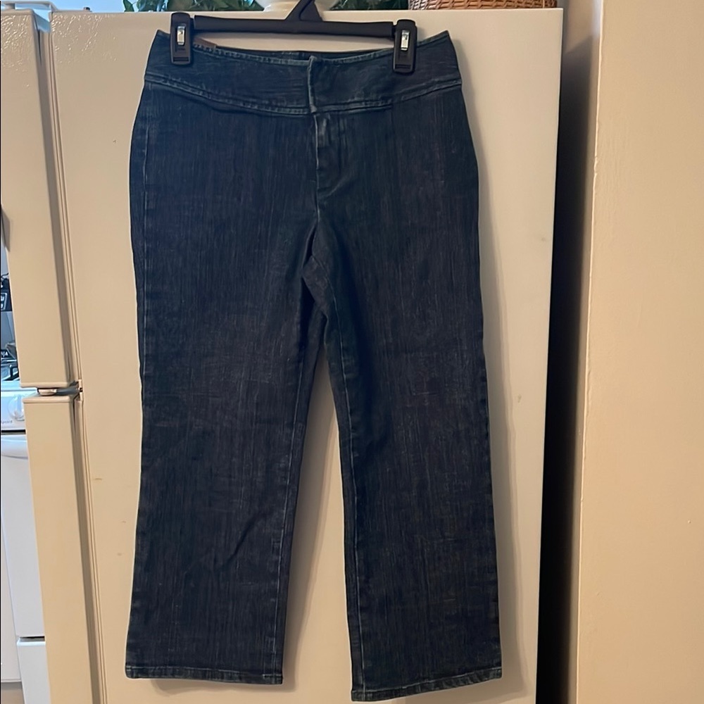 Banana Republic Women's Dark Blue Jeans Wide Leg Size 4 NWT‎